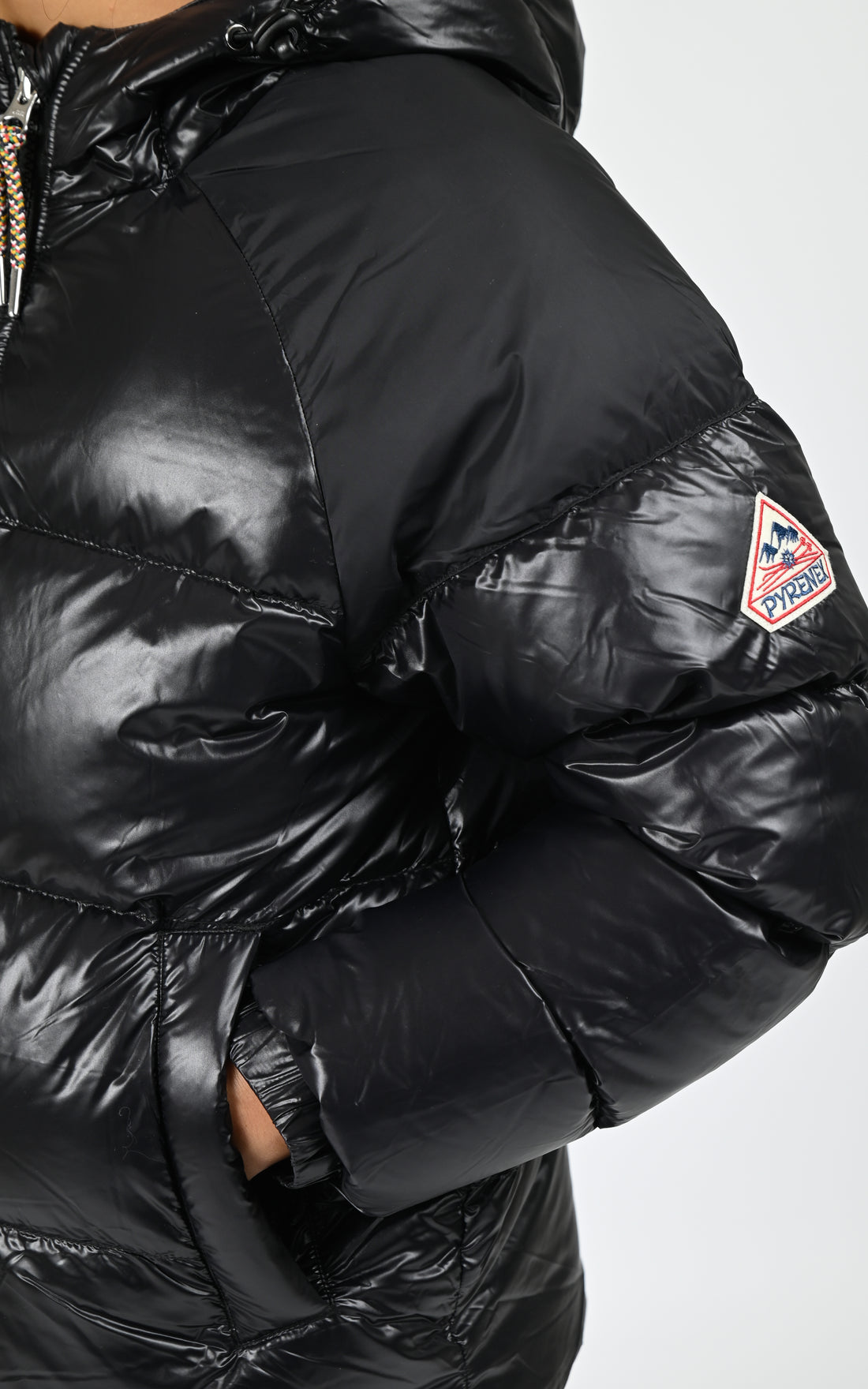 Doudoune à capuche Sten mixte noir