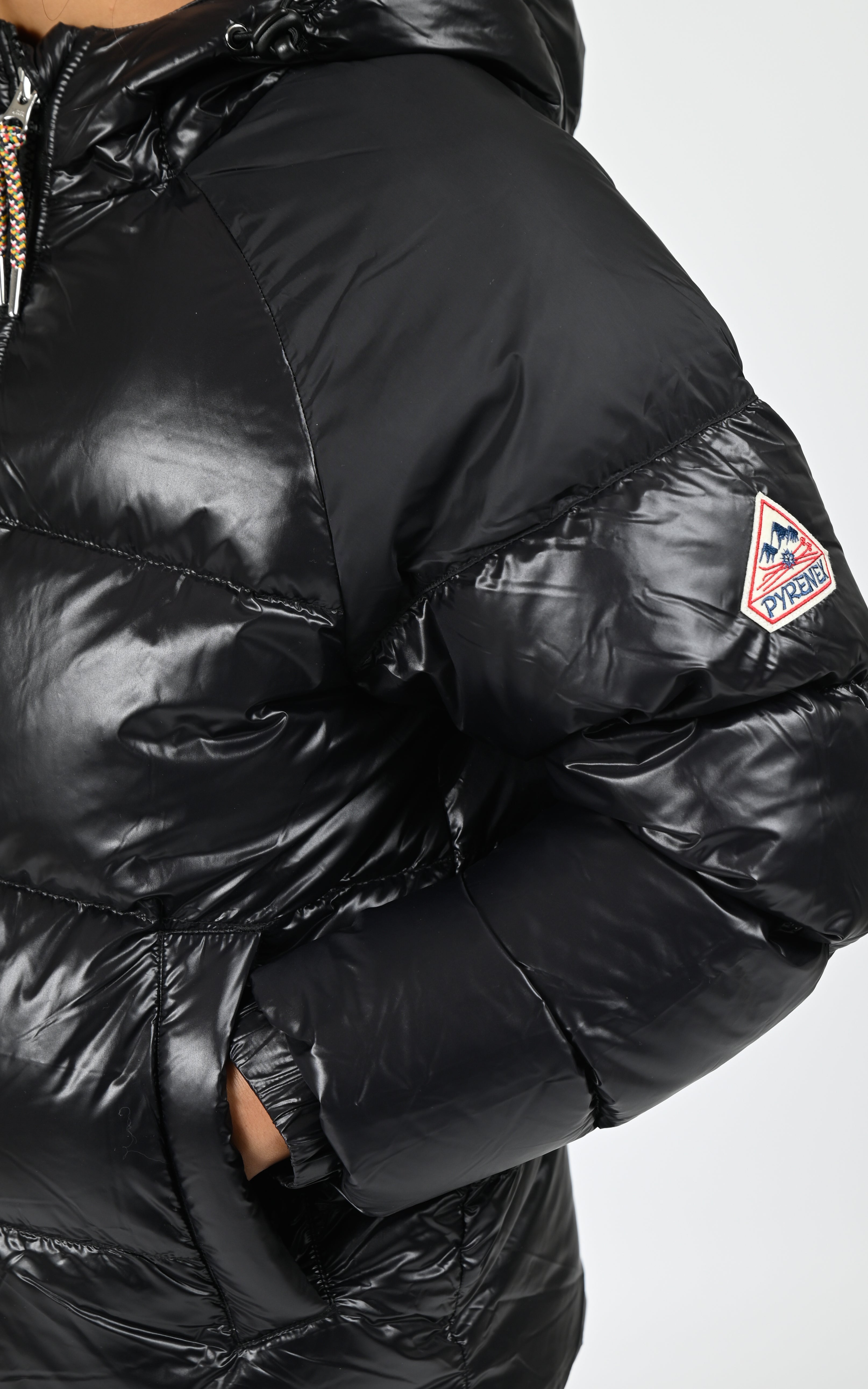 Doudoune à capuche Sten mixte noir