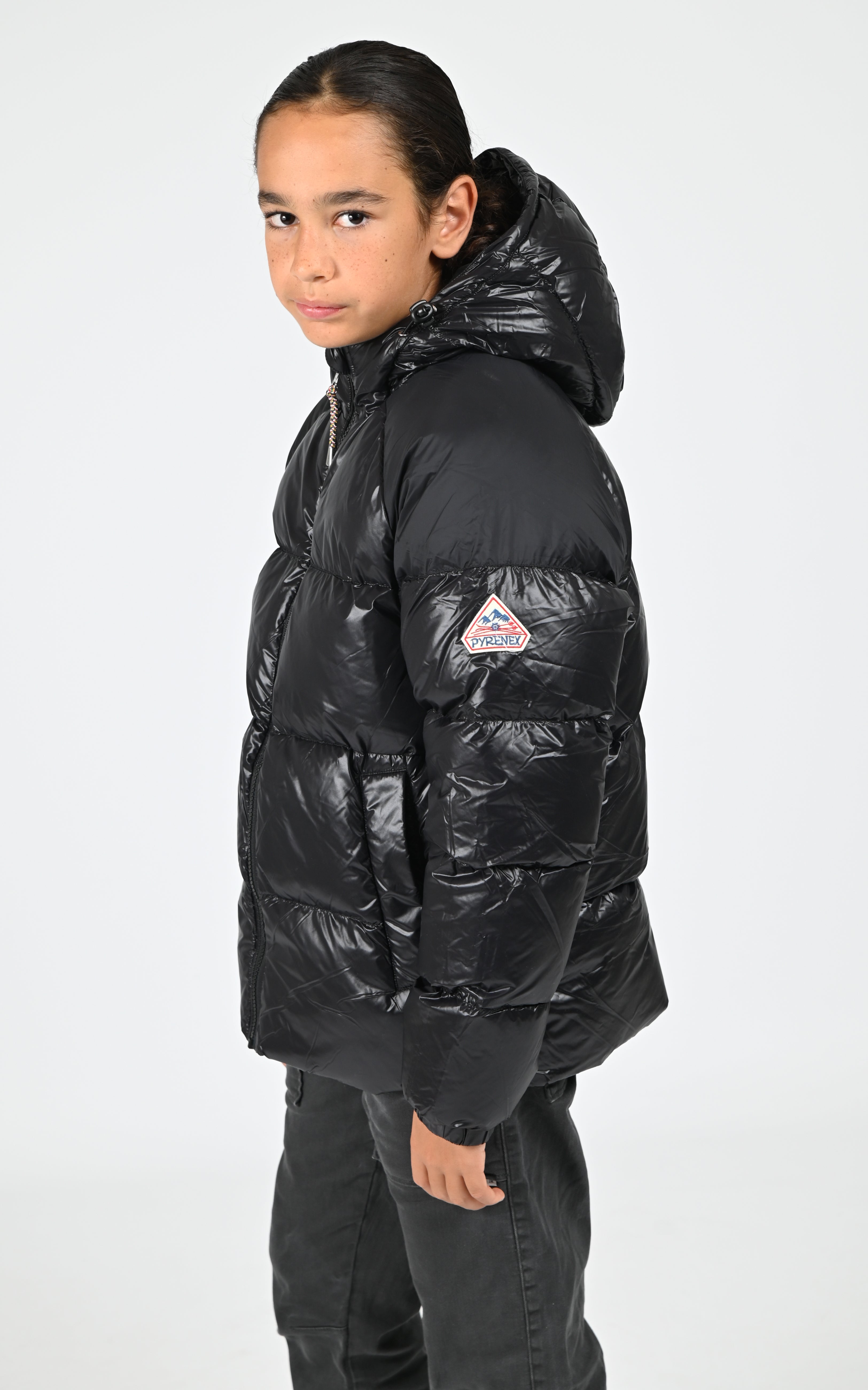 Doudoune à capuche Sten mixte noir