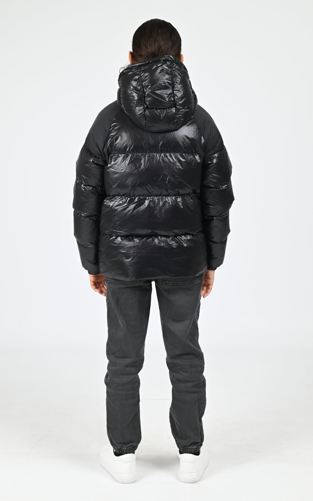 Doudoune à capuche Sten mixte noir