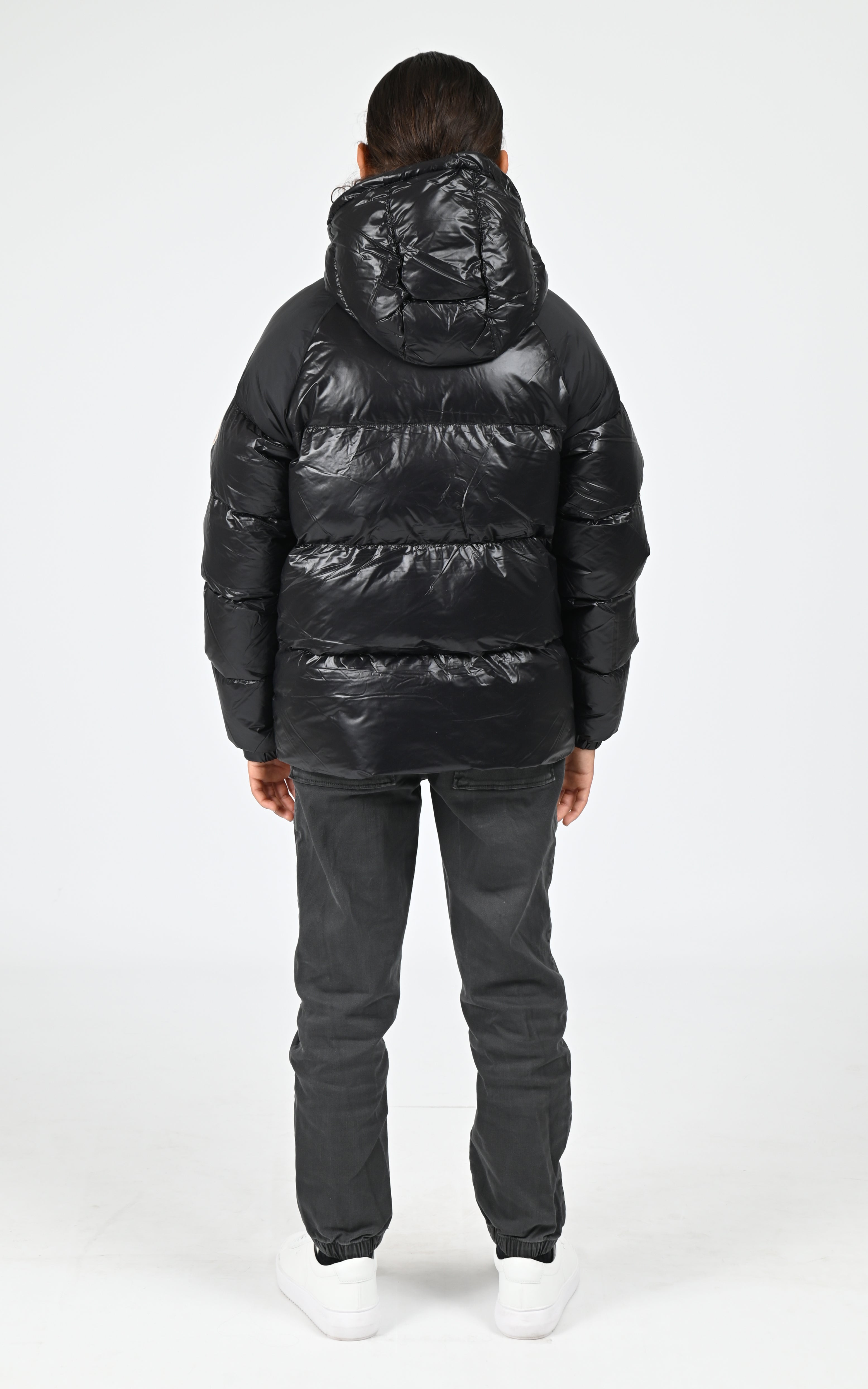 Doudoune à capuche Sten mixte noir