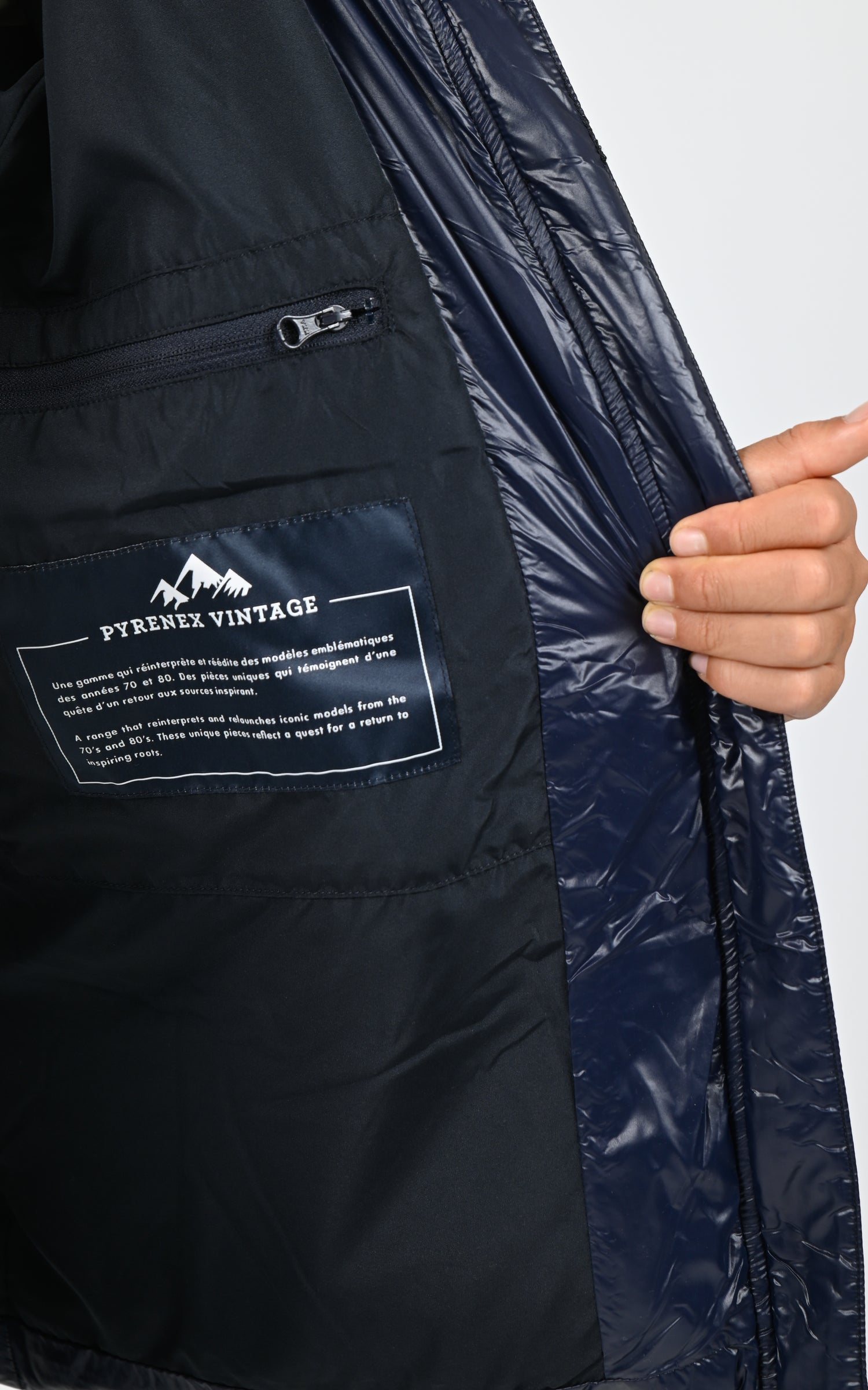 Doudoune à capuche Sten mixte bleu marine 7