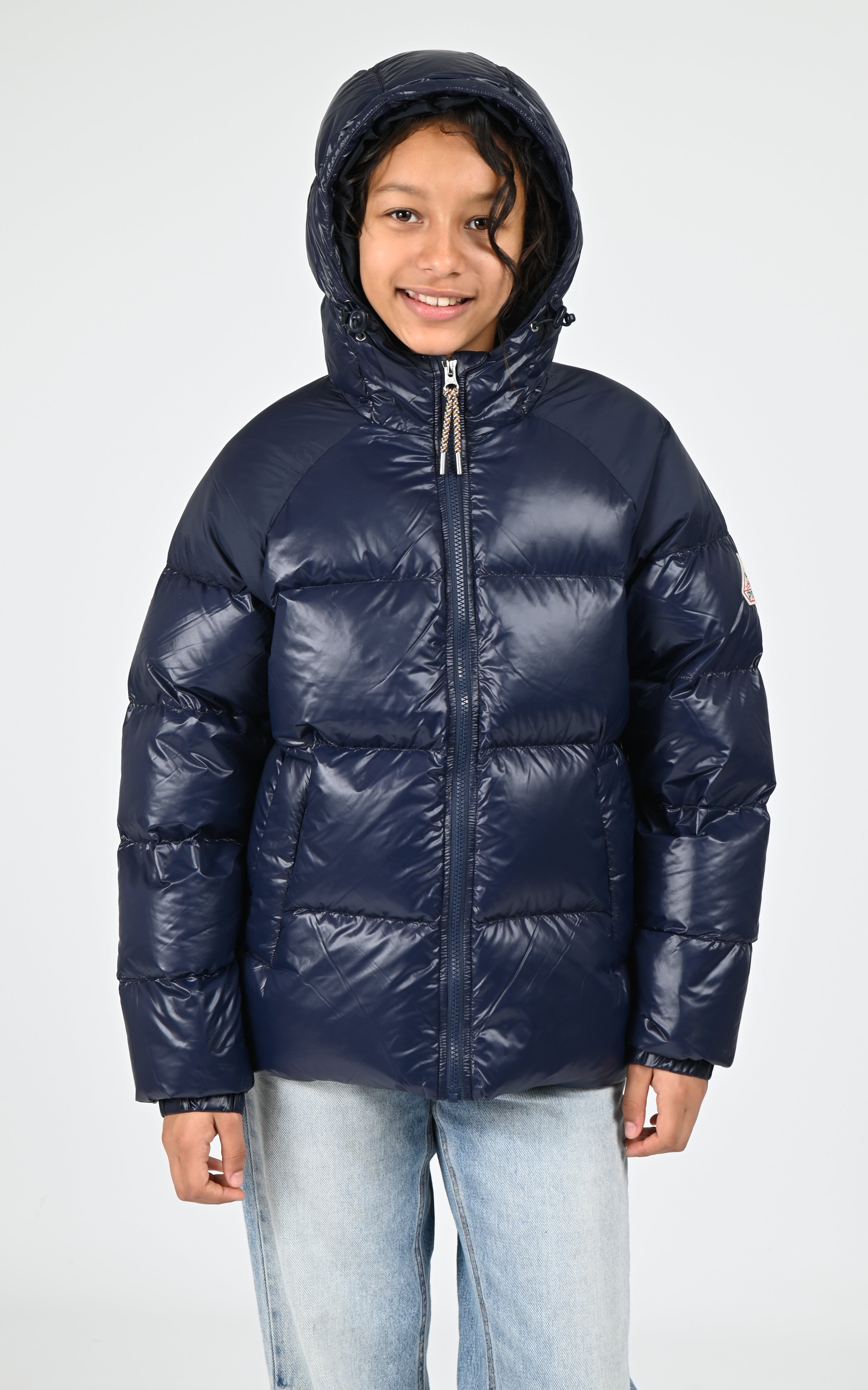 Doudoune à capuche Sten mixte bleu marine