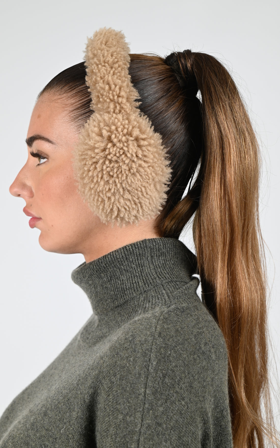 Oreillettes Df Mixte Tsanikidis, modèle Oval de couleur rizorollo camel