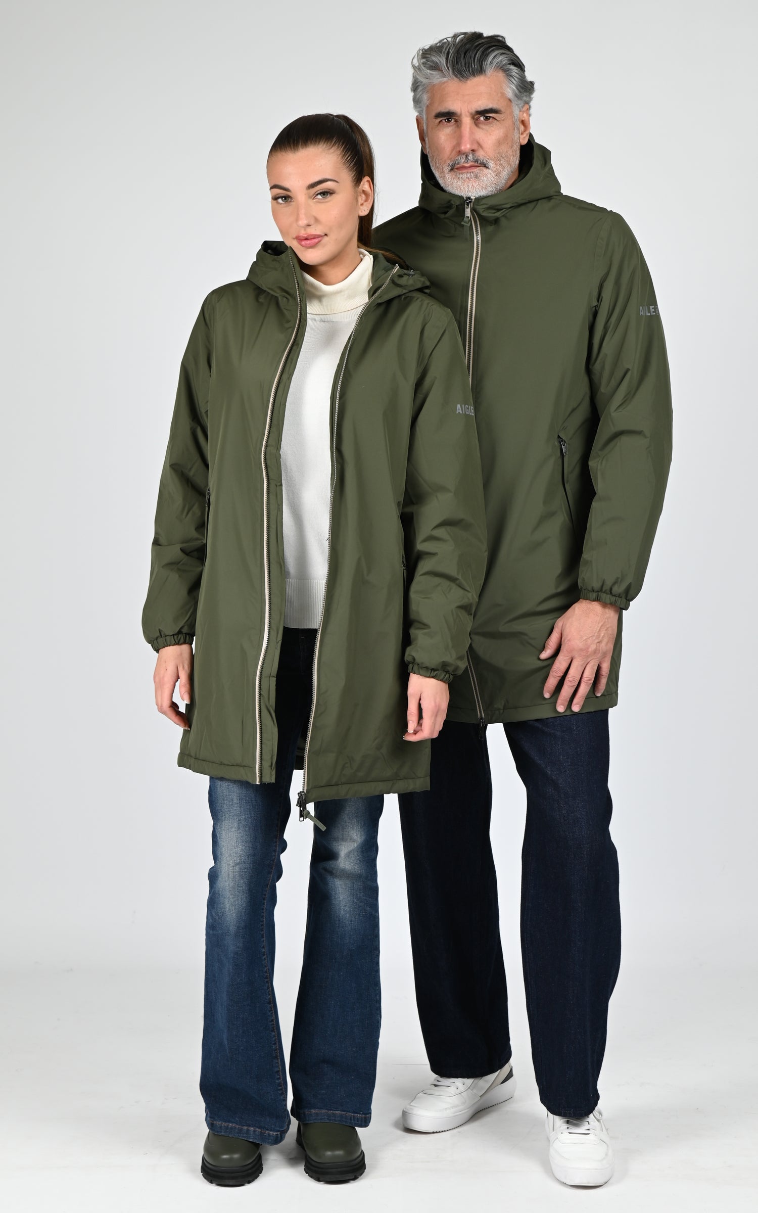 Parka Rain Pack Warm mixte kaki 1