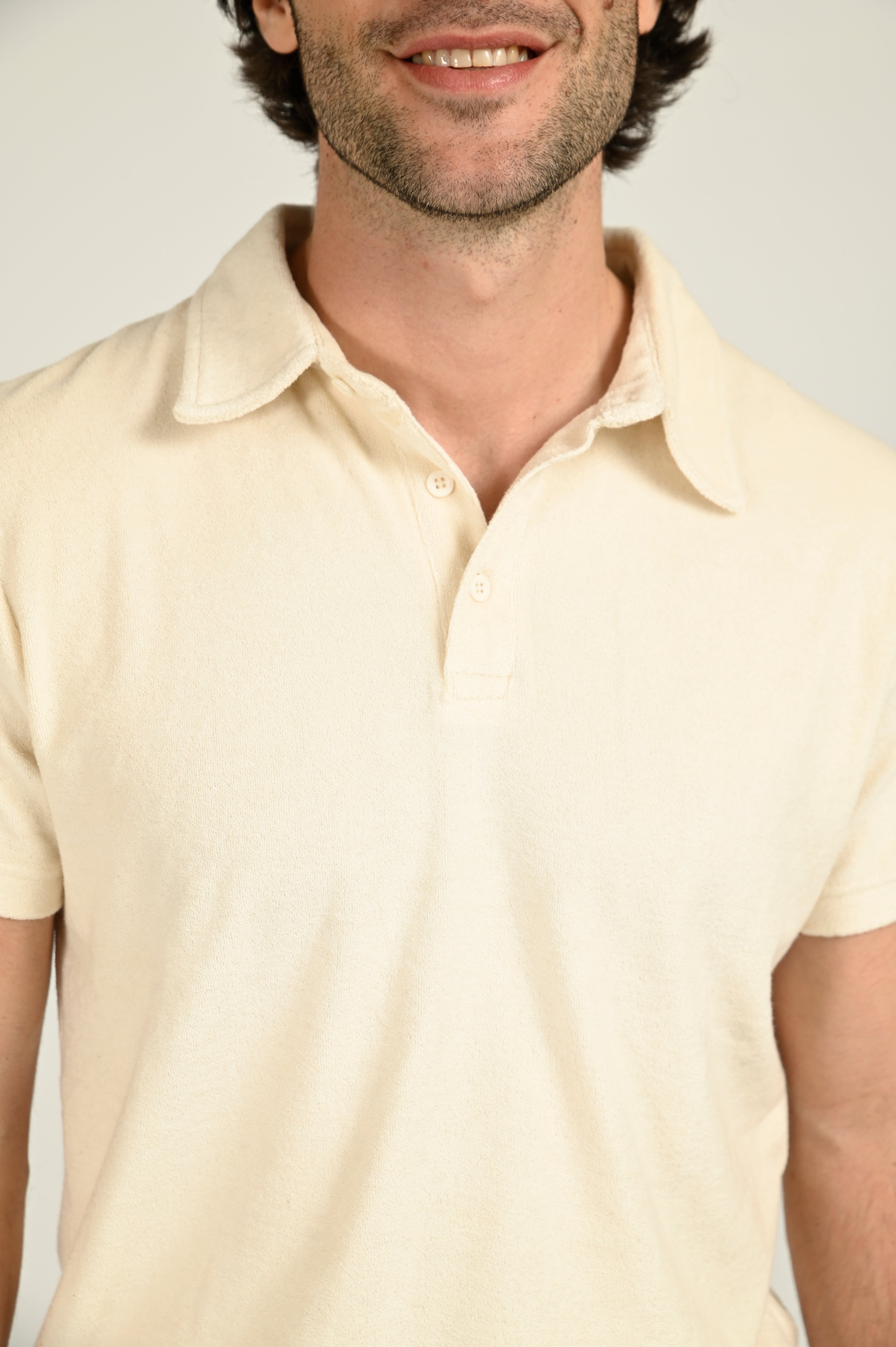 Polo éponge Brody beige