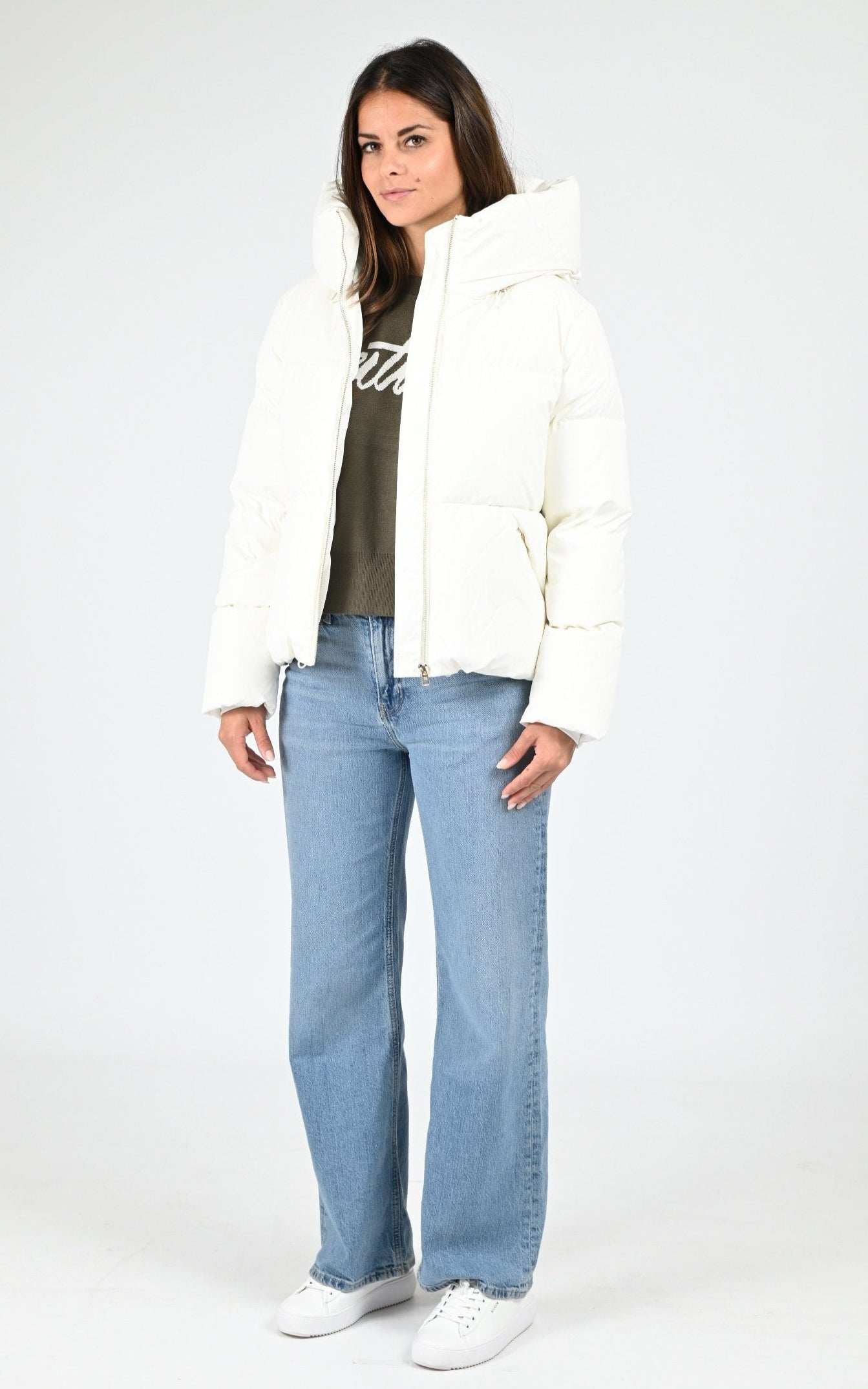 Doudoune courte Iroh blanc 2