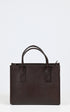 Sac Cuir Mixte O My Bag, modèle Jackie midi de couleur chocolat