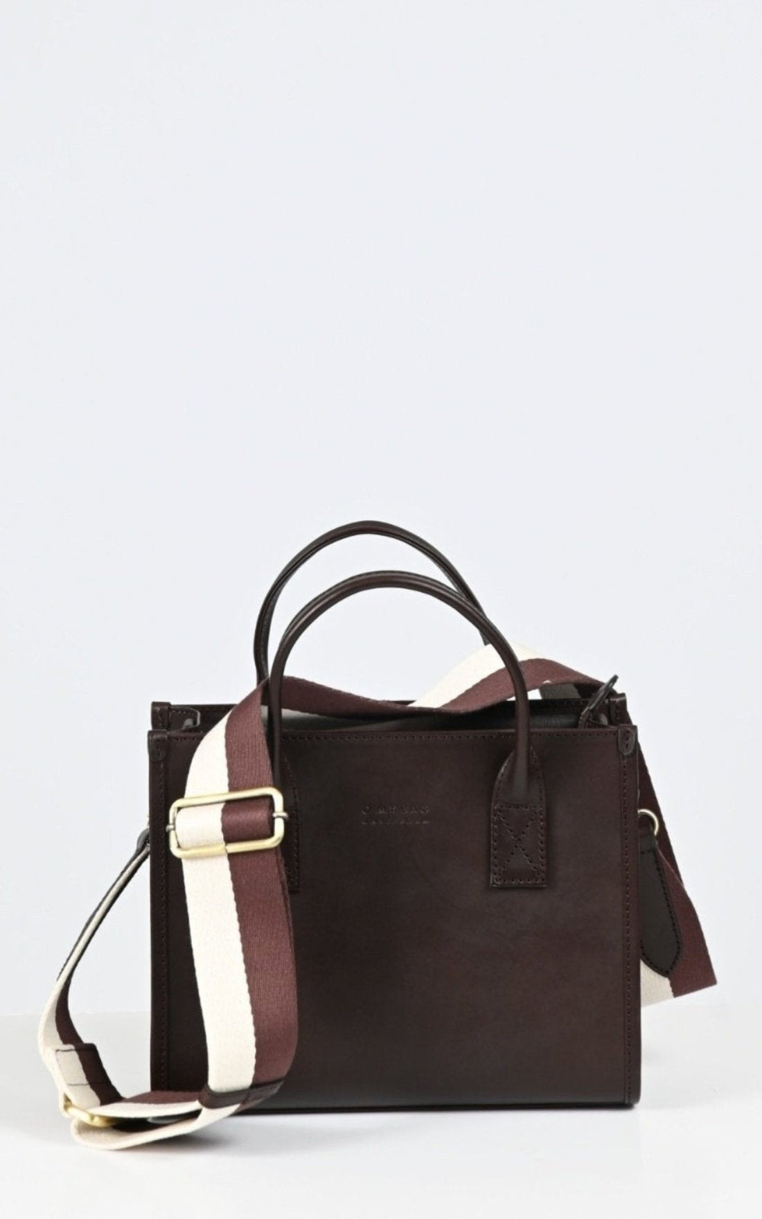 Sac Cuir Mixte O My Bag, modèle Jackie midi de couleur chocolat