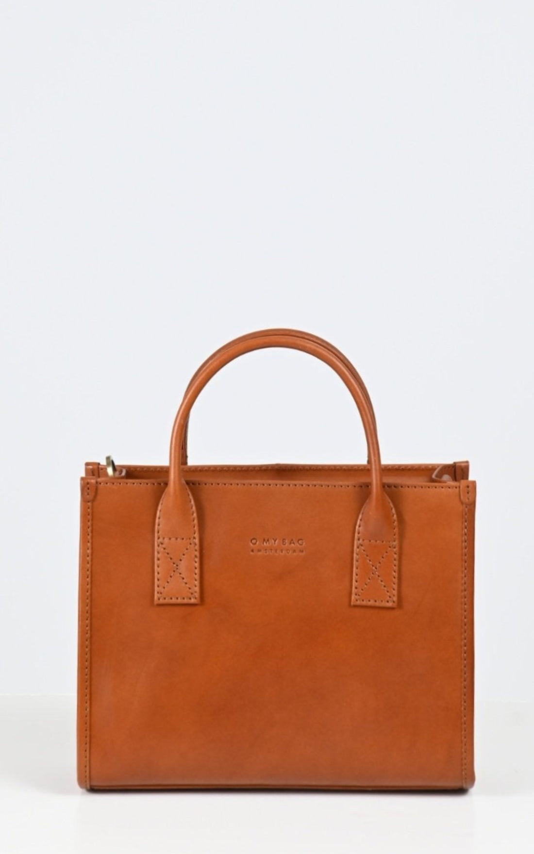 Sac Cuir Mixte O My Bag, modèle Jackie midi de couleur cognac