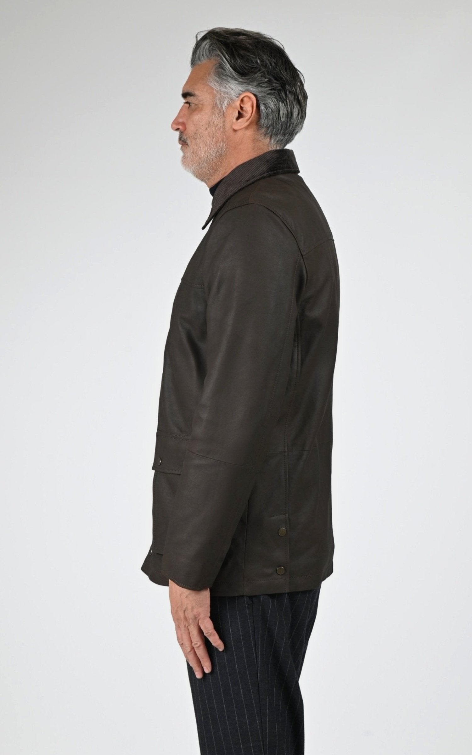 Veste Daim Homme Oakwood, modèle Jack 65079 de couleur brown 502 3