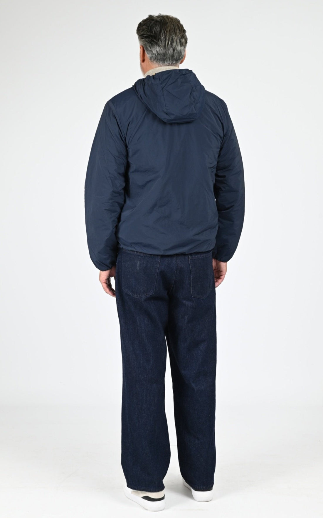 Veste Textile Homme K-Way, modèle Jack plain warm k2136dw de couleur blue depth k89