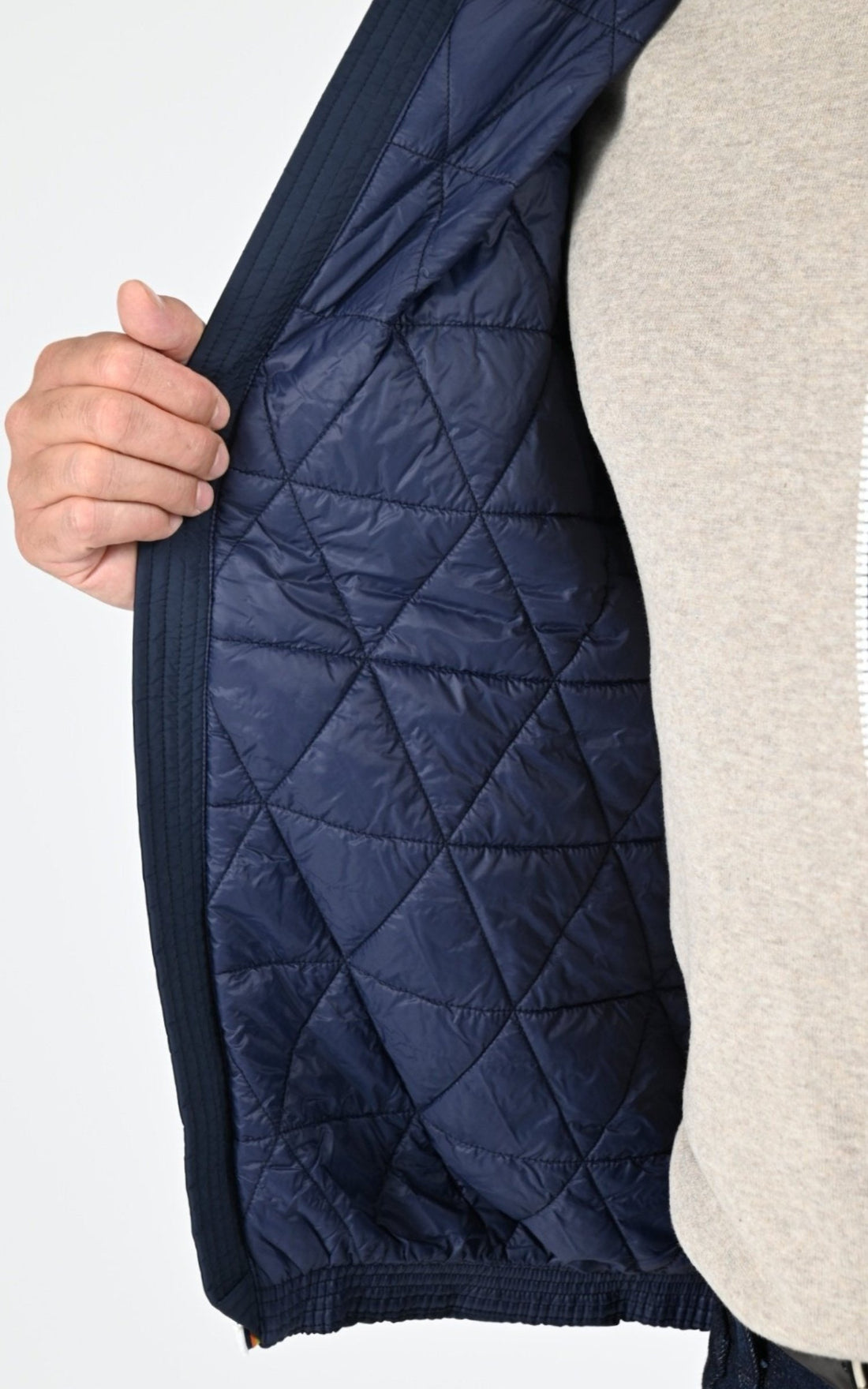Veste Textile Homme K-Way, modèle Jack plain warm k2136dw de couleur blue depth k89