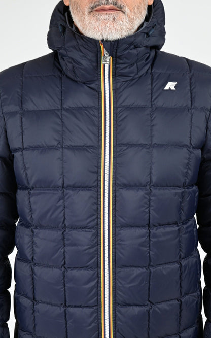 Bl doudoune Textile Homme K-Way, modèle Jack st thermo do k8127ww de couleur blue airforce b2h