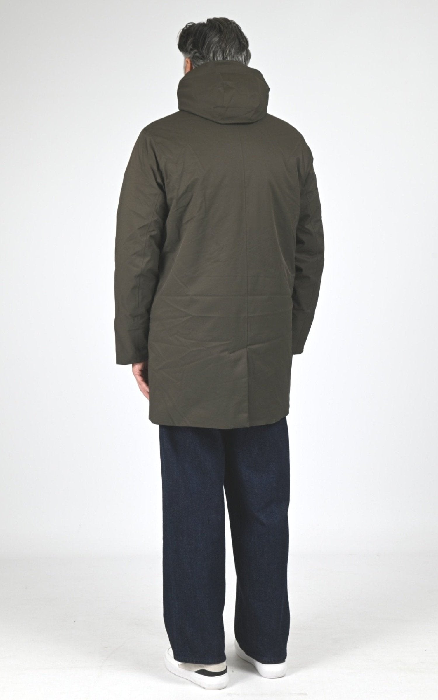 3/4 Textile Homme K-Way, modèle Jarno twill marmotta k8133fw de couleur black olive blue b2v 4