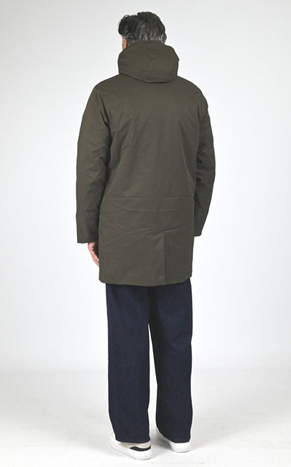 3/4 Textile Homme K-Way, modèle Jarno twill marmotta k8133fw de couleur black olive blue b2v