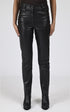Pantalon Cuir Femme La canadienne, modèle Jean biker de couleur noir