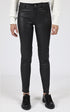 Pantalon Cuir Femme Rose garden, modèle Jiny 102086 de couleur noir