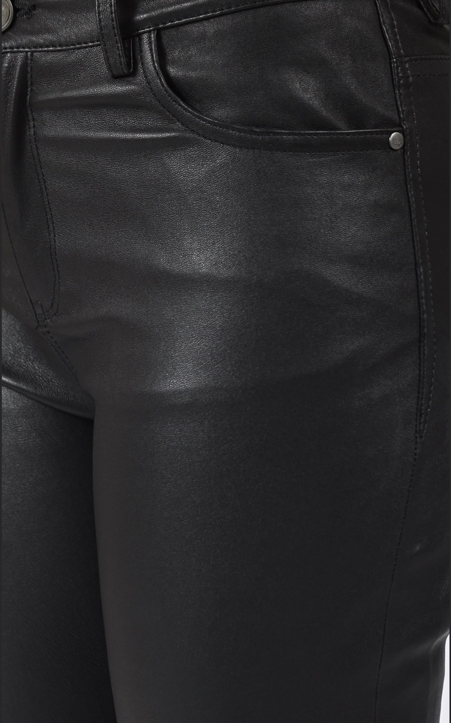 Pantalon Cuir Femme Rose garden, modèle Jiny 102086 de couleur noir 5