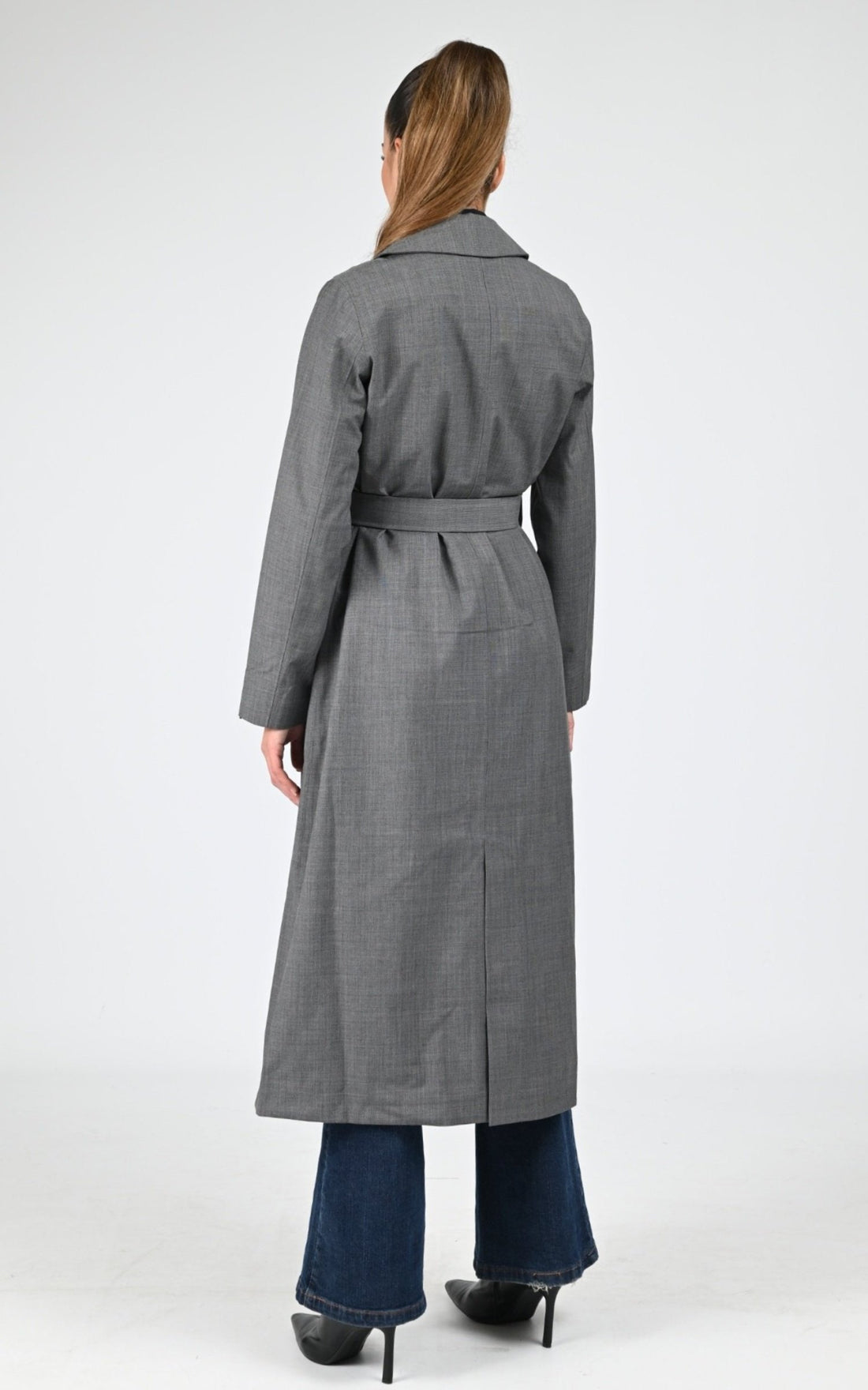 Trench Textile Femme K-Way, modèle Jorance k21476w de couleur grey bb5