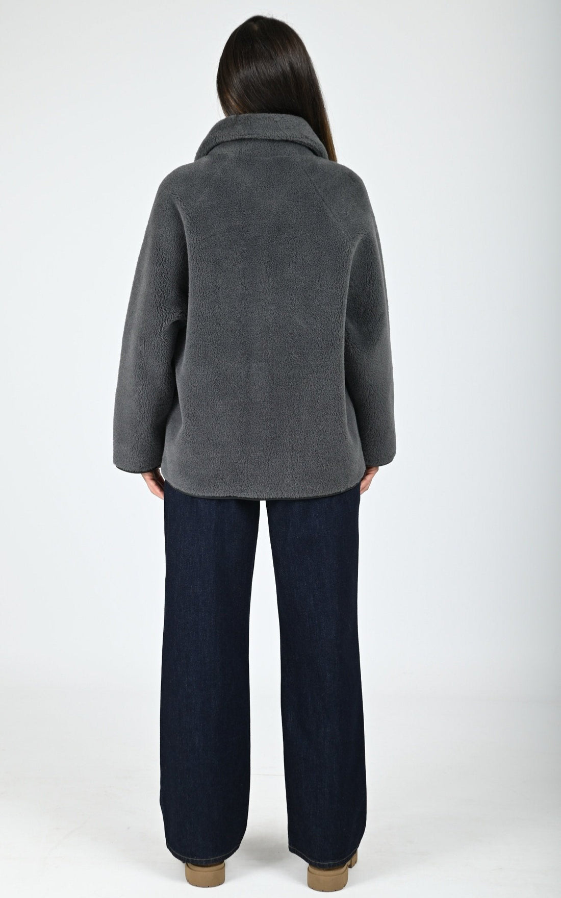 Veste fausse fourrure Juliette gris