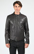 Blouson Cuir Homme Oakwood, modèle Kevin 65086 de couleur dark brown 504