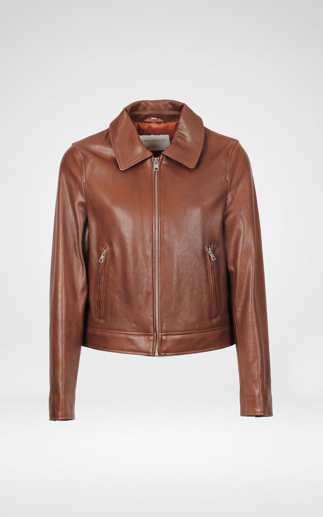 Blouson cuir Laly cognac