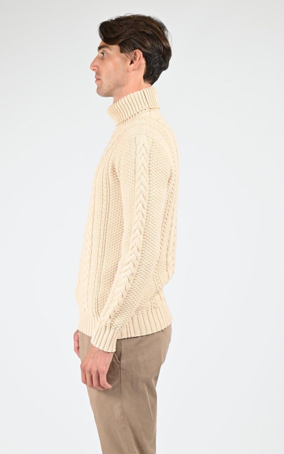 Pull Textile Homme Daytona 73, modèle Lander 103016 de couleur cognac
