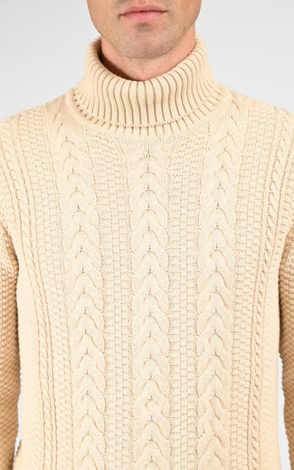 Pull Textile Homme Daytona 73, modèle Lander 103016 de couleur cognac
