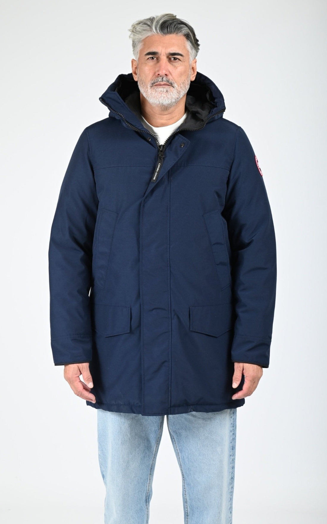 3/4 doudoune Textile Homme Canada Goose, modèle Langford 2052m de couleur atlantic navy  63