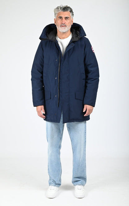 3/4 doudoune Textile Homme Canada Goose, modèle Langford 2052m de couleur atlantic navy  63