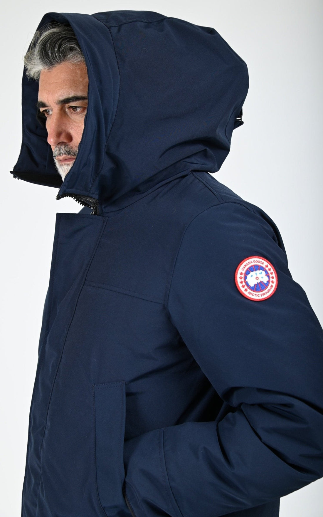 3/4 doudoune Textile Homme Canada Goose, modèle Langford 2052m de couleur atlantic navy  63