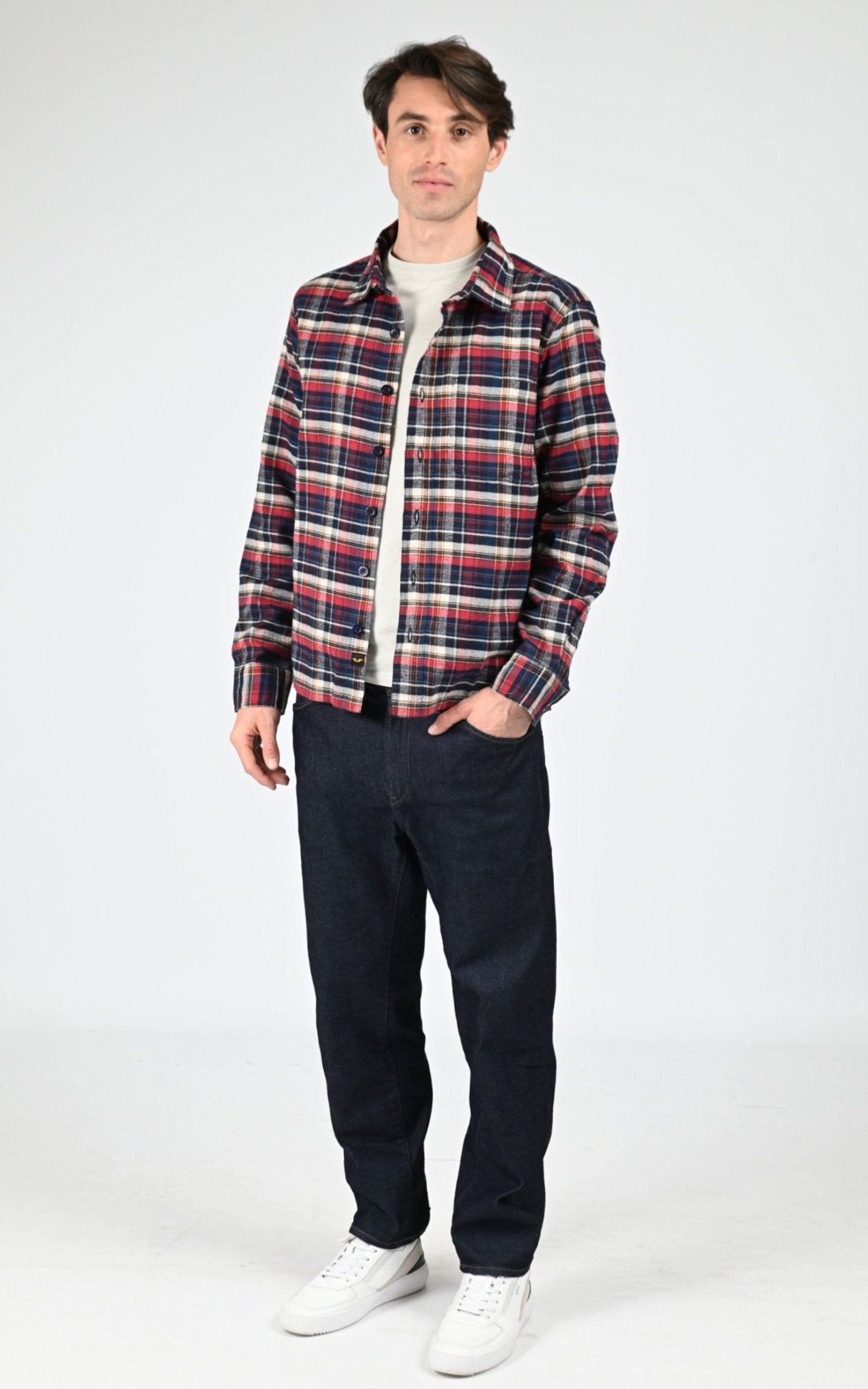 Chemise Textile Homme Daytona 73, modèle Layton 104433 de couleur blue 2