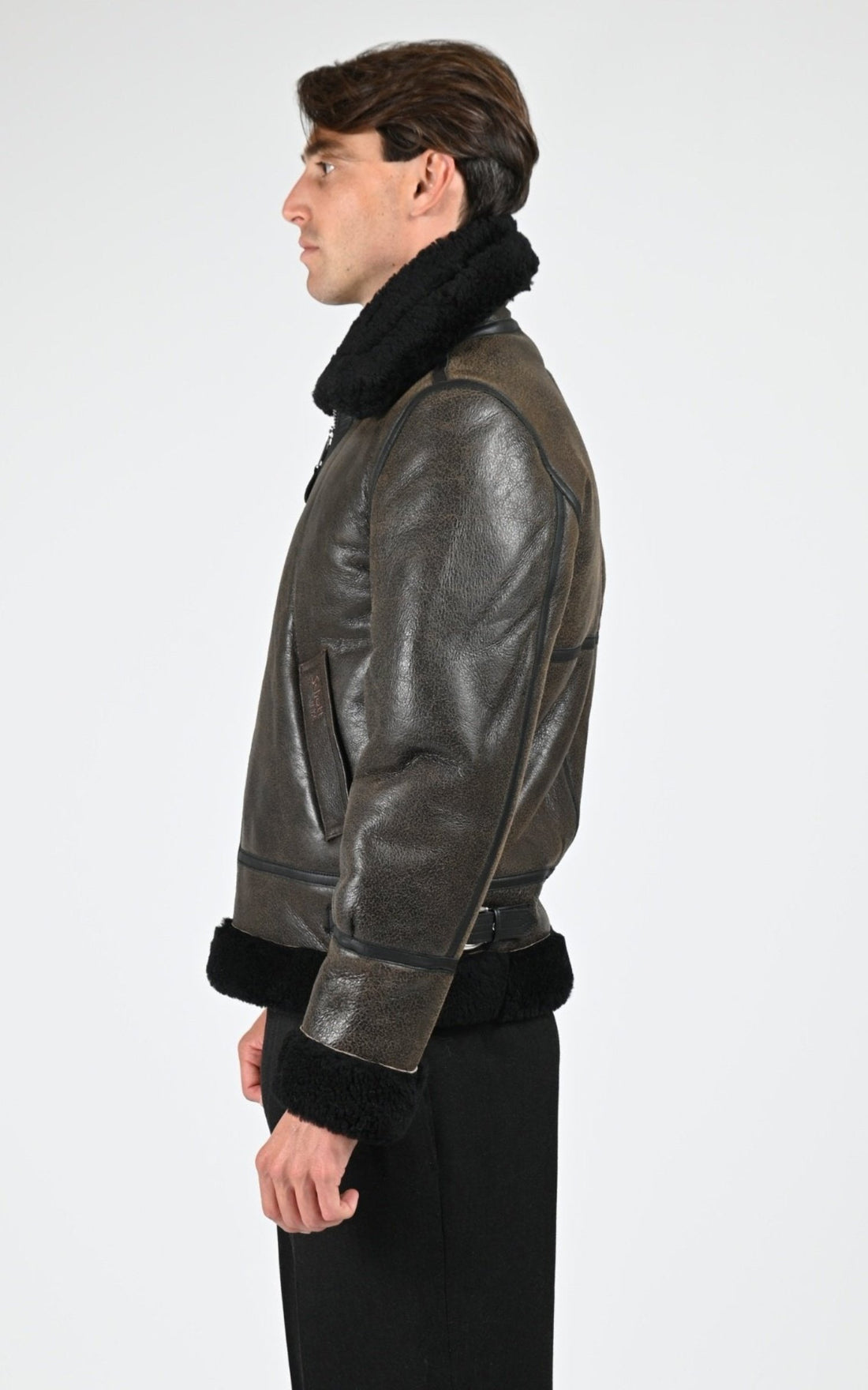 Bombardier Df Homme Schott, modèle Lc1259 de couleur brown / black