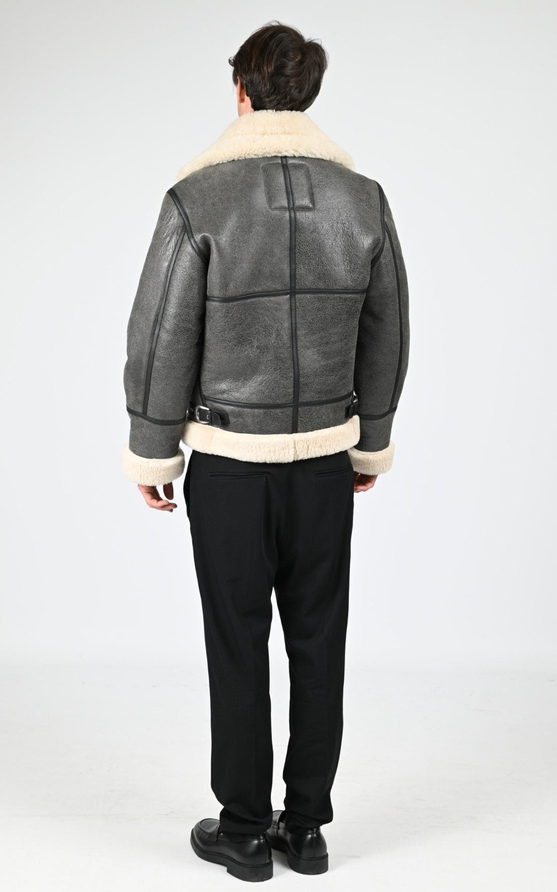 Bombardier Df Homme Schott, modèle Lc1259 de couleur vintage grey