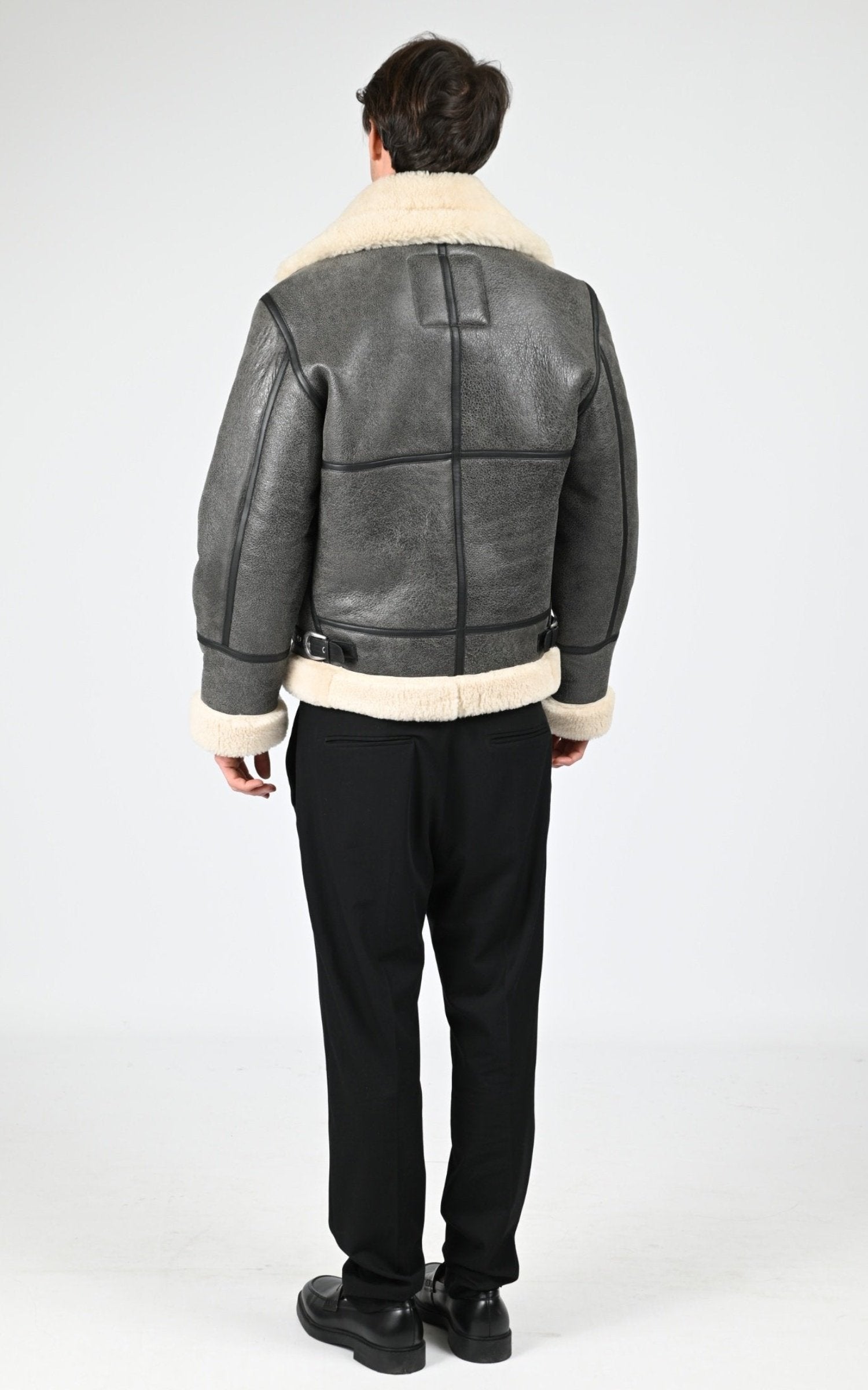 Bombardier Df Homme Schott, modèle Lc1259 de couleur vintage grey 4