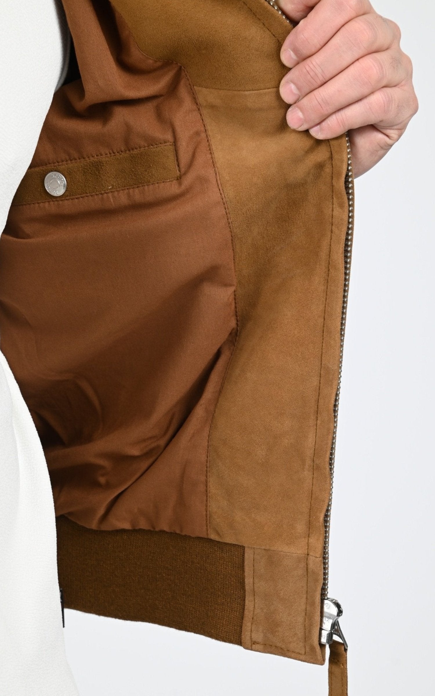 A "LC300" Camel Schott Blouson Homme back photo