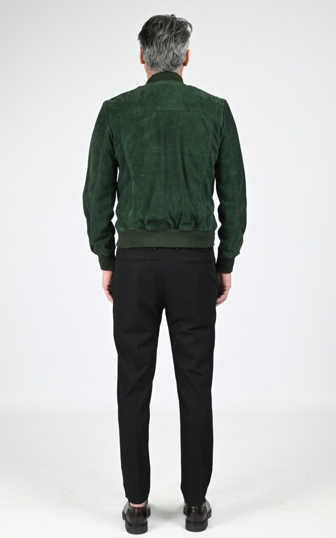 Blouson Daim Homme Jaj -Schott-, modèle Lc300 de couleur green