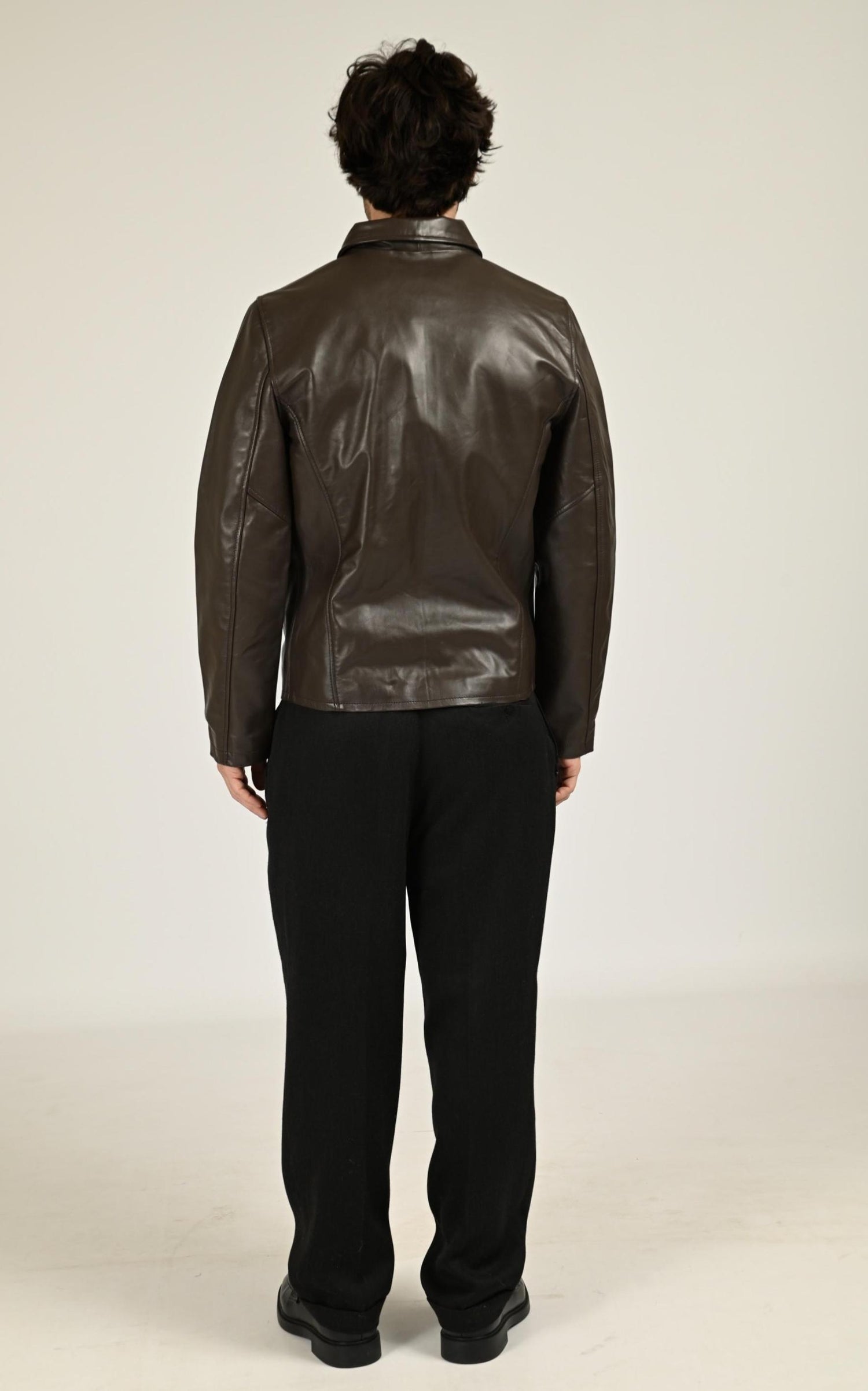 Blouson Cuir Homme Schott, modèle Lc5100 wx de couleur brown 4