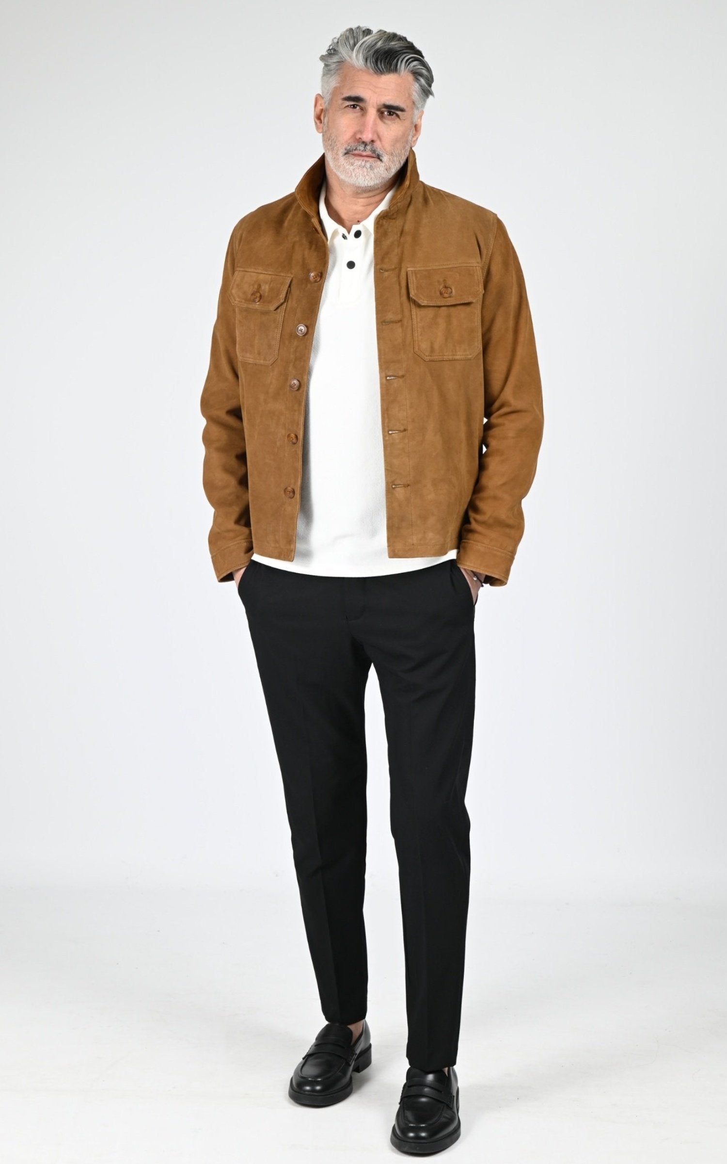 A "LCBRONXS" Cognac Schott Veste Homme opened photo