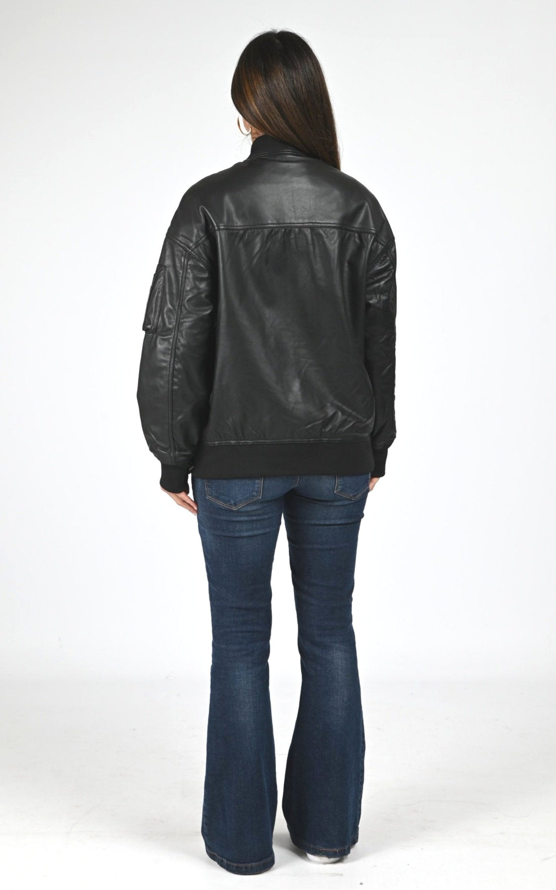 Teddy Cuir Femme Schott, modèle Lcw airlong de couleur black