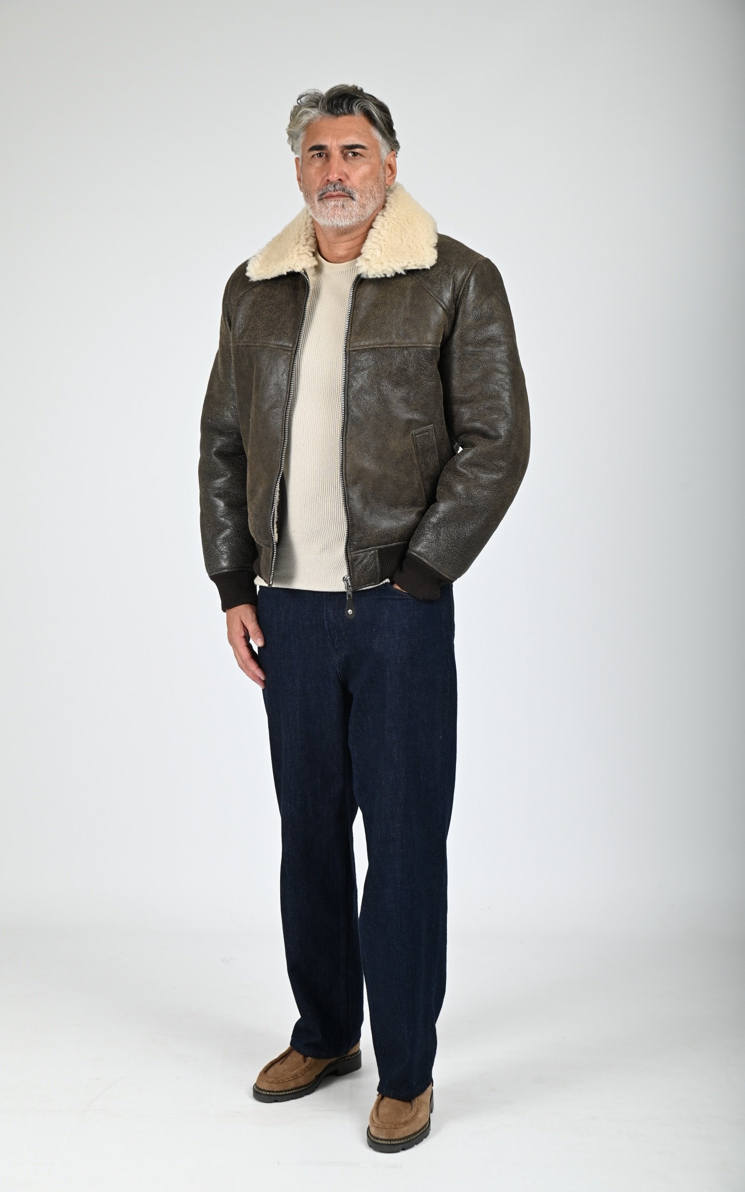 Pilote Mouton Lc Airforce marron