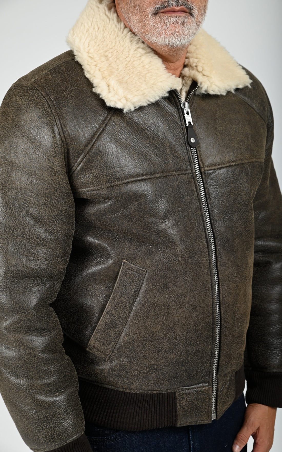 Pilote Mouton Lc Airforce marron
