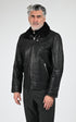 Blouson Cuir Homme Schott, modèle Lc classic zip de couleur black