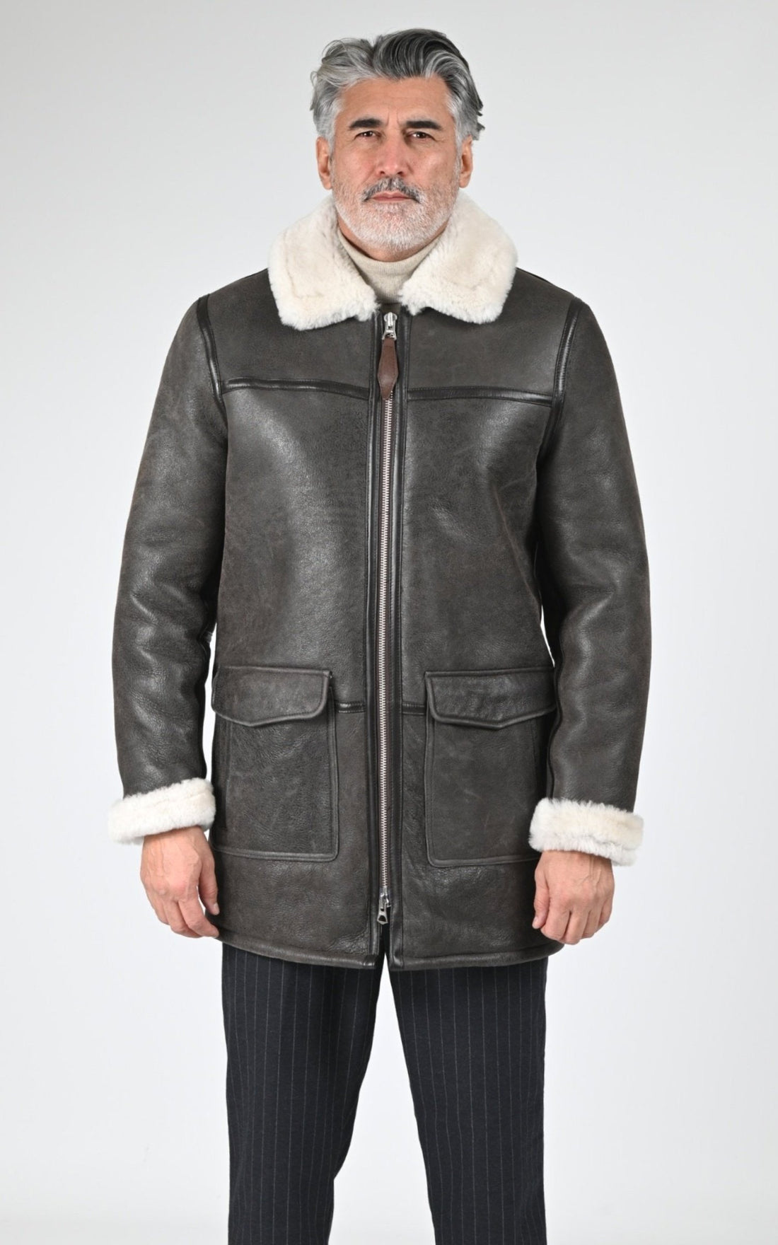 3/4 Df Homme Schott, modèle Lc colorado de couleur brown