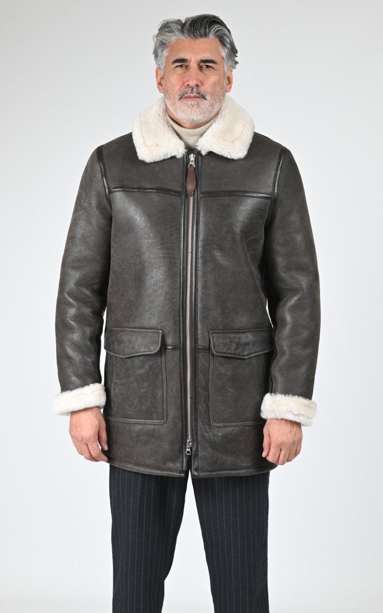 3/4 Df Homme Schott, modèle Lc colorado de couleur brown 1