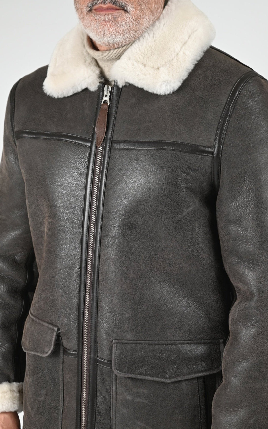 3/4 Df Homme Schott, modèle Lc colorado de couleur brown