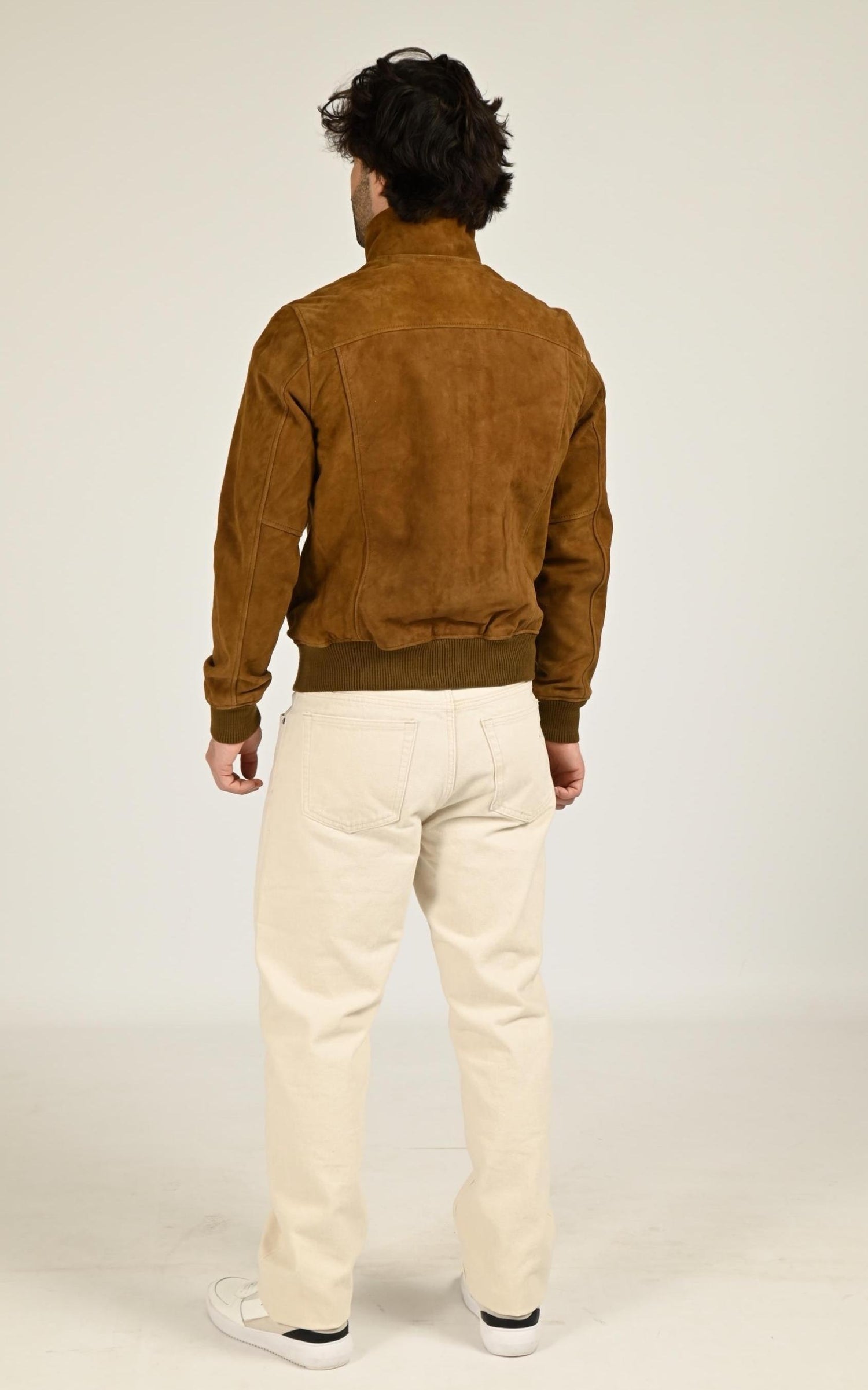 Blouson Daim Homme Schott, modèle Lc fresno vint de couleur rust 5