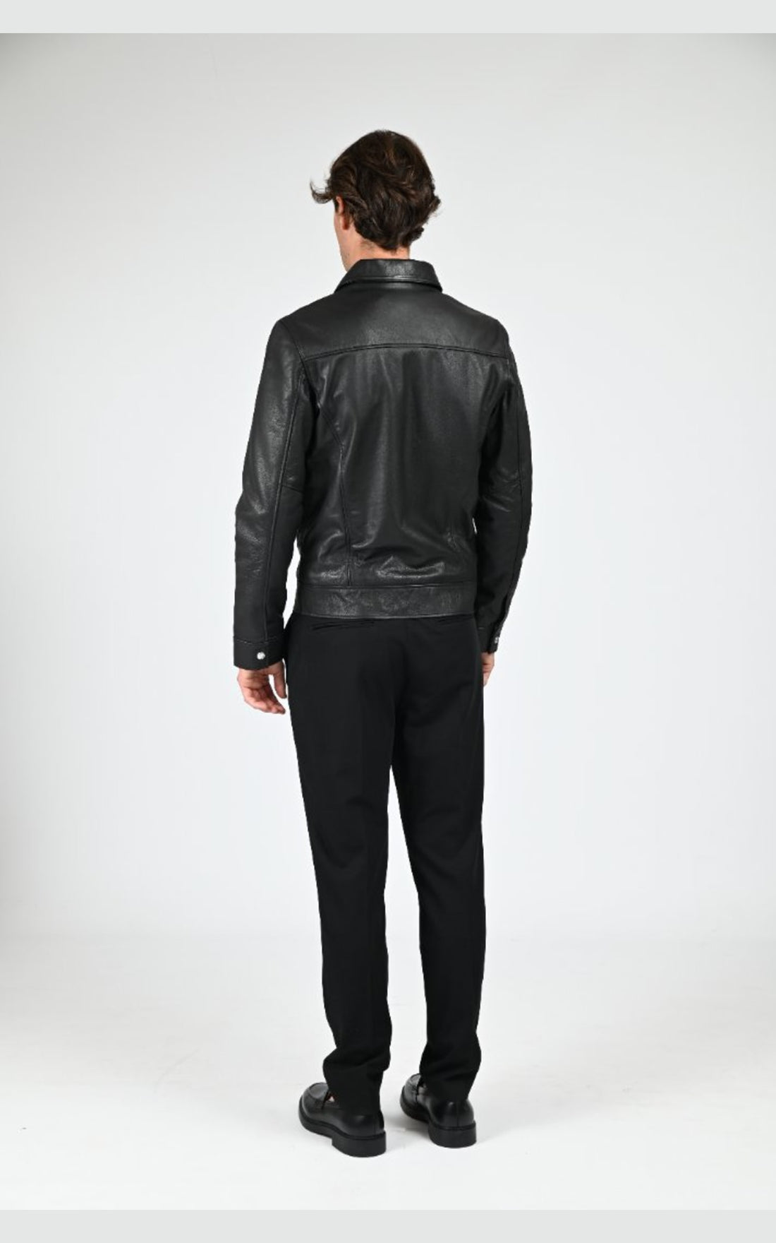 Blouson Cuir Homme Schott, modèle Lc montana de couleur noir