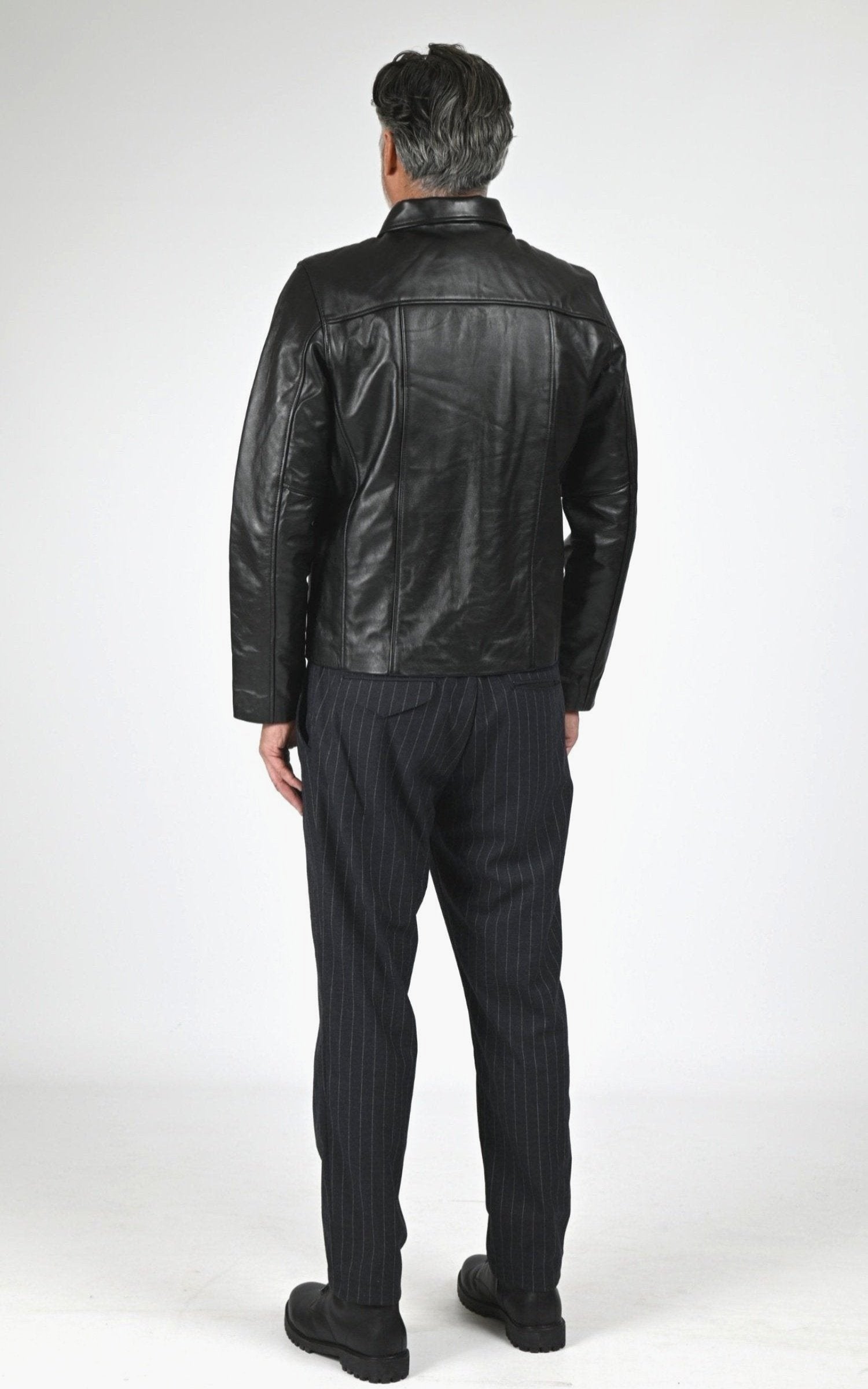 Blouson Cuir Homme Schott, modèle Lc street de couleur black